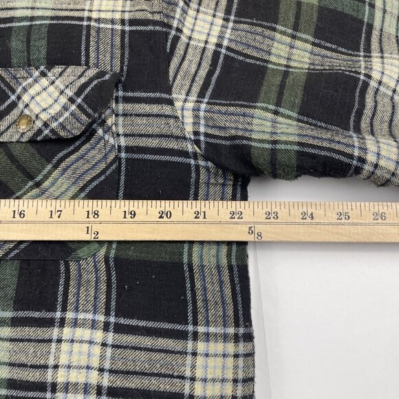 Canyon Guide Outfitters Flannel Shirt Jacket Men’s M Quilt Lined Chore Snap Up - Picture 3 of 11